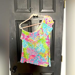Lilly Pulitzer off the shoulder shirt
